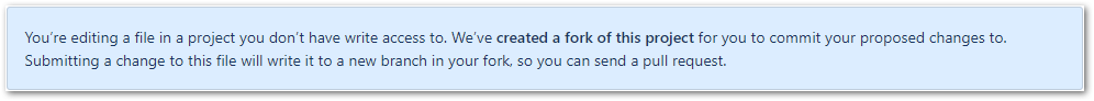 New Fork Notice